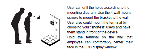 SY 910 Face Recognition Clock Installation Instructions